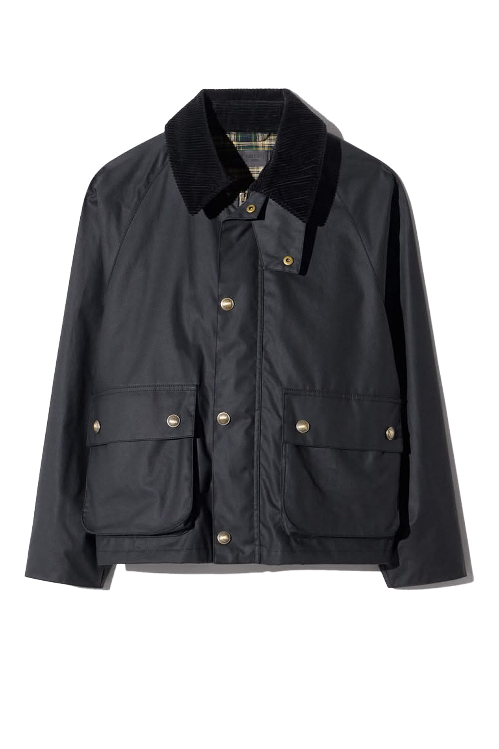 Brinley Waxed Short Parka in Black