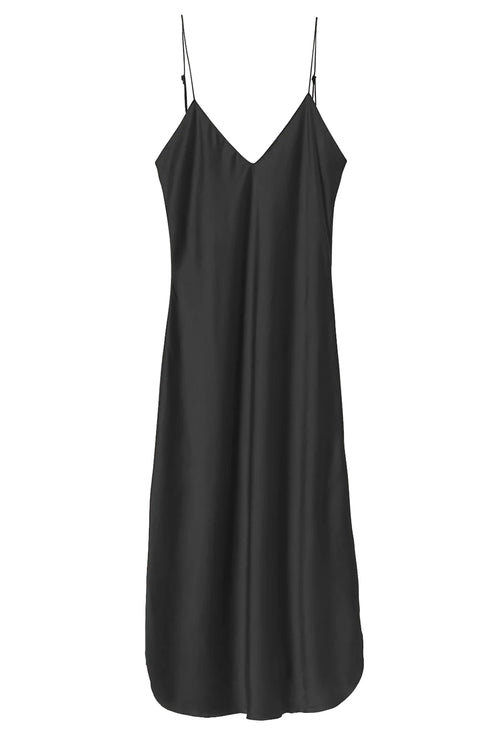 Midi Cami Dress in Black