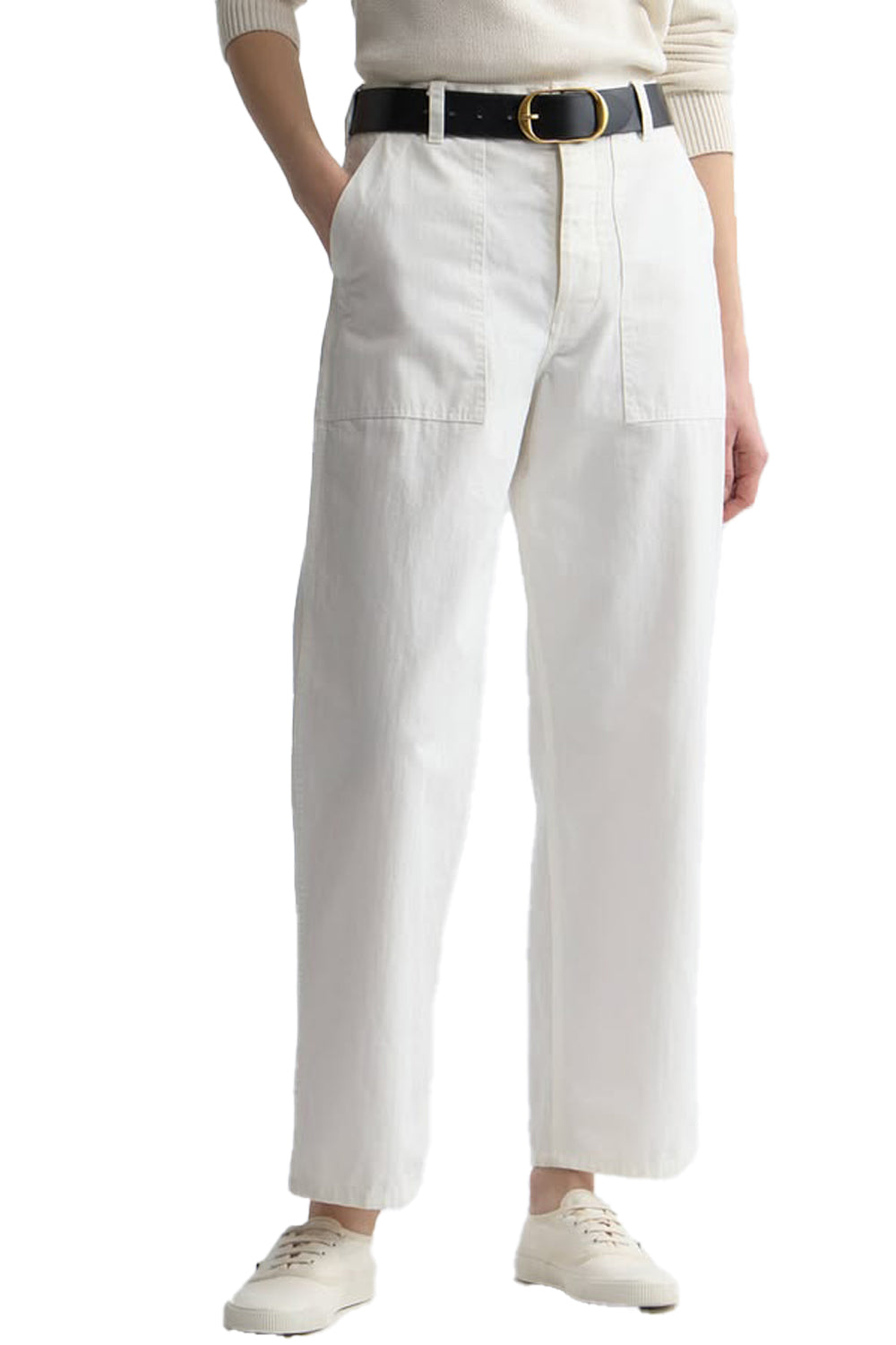 Earl Cotton Pant in Vintage Cream
