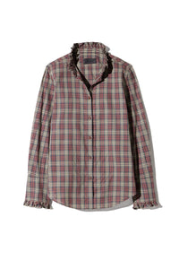 Elio Cotton Shirt in Rustic Check