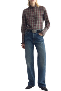 Elio Cotton Shirt in Rustic Check