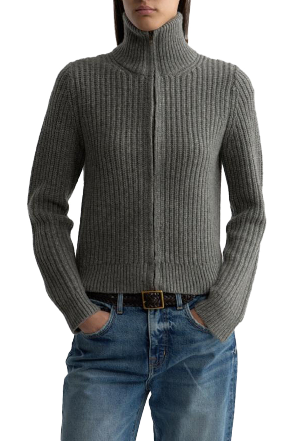 Arlen Cardigan in Medium Grey Melange