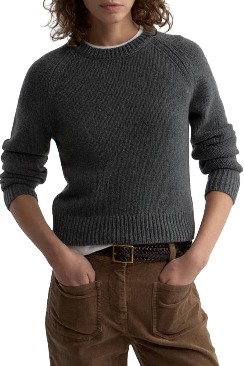 Laurel Sweater in Dark Charcoal Melange