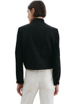 Hadley Cropped Wool Jacket in Black
