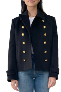 Ornella Cropped Peacoat