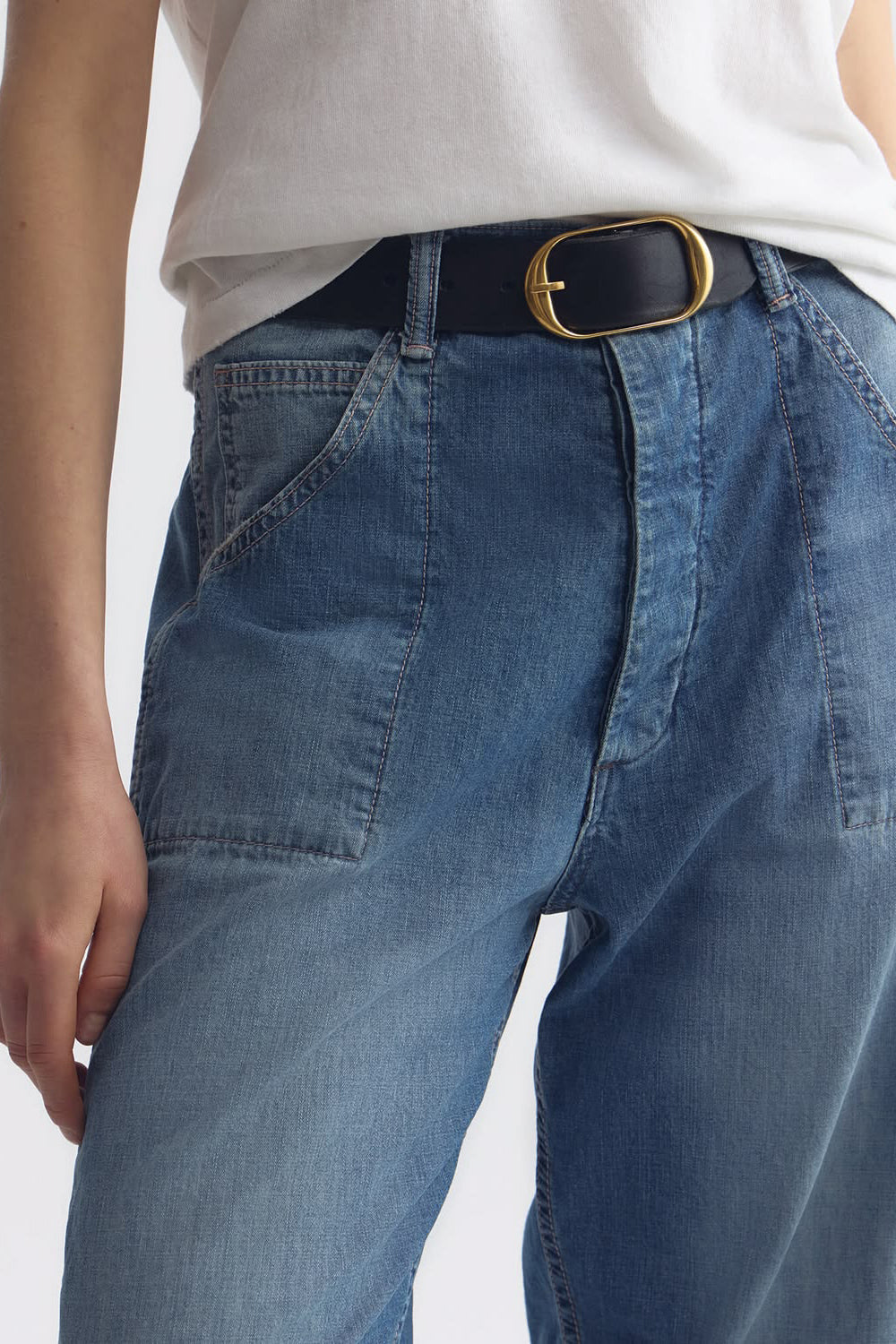 Whitney Denim Pant in Delancey Wash – Krista K Boutique