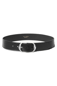 Nili Belt in Black with Antique Silver Buckle