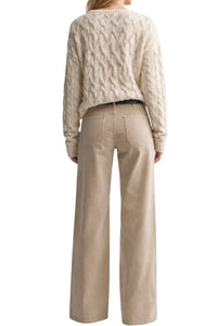 Florence Corduroy Pant in Travertine