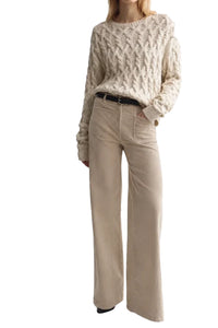 Florence Corduroy Pant in Travertine
