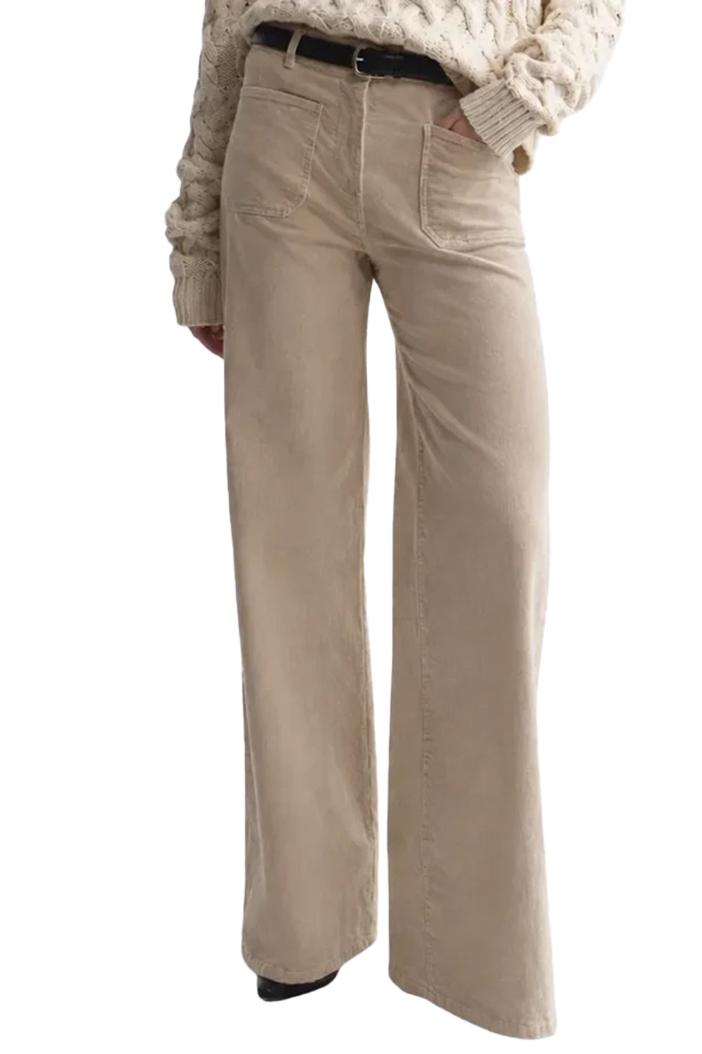 Florence Corduroy Pant in Travertine