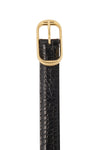 Reine Belt in Black Embossed