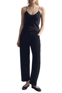 Shon Wool Pant in Black