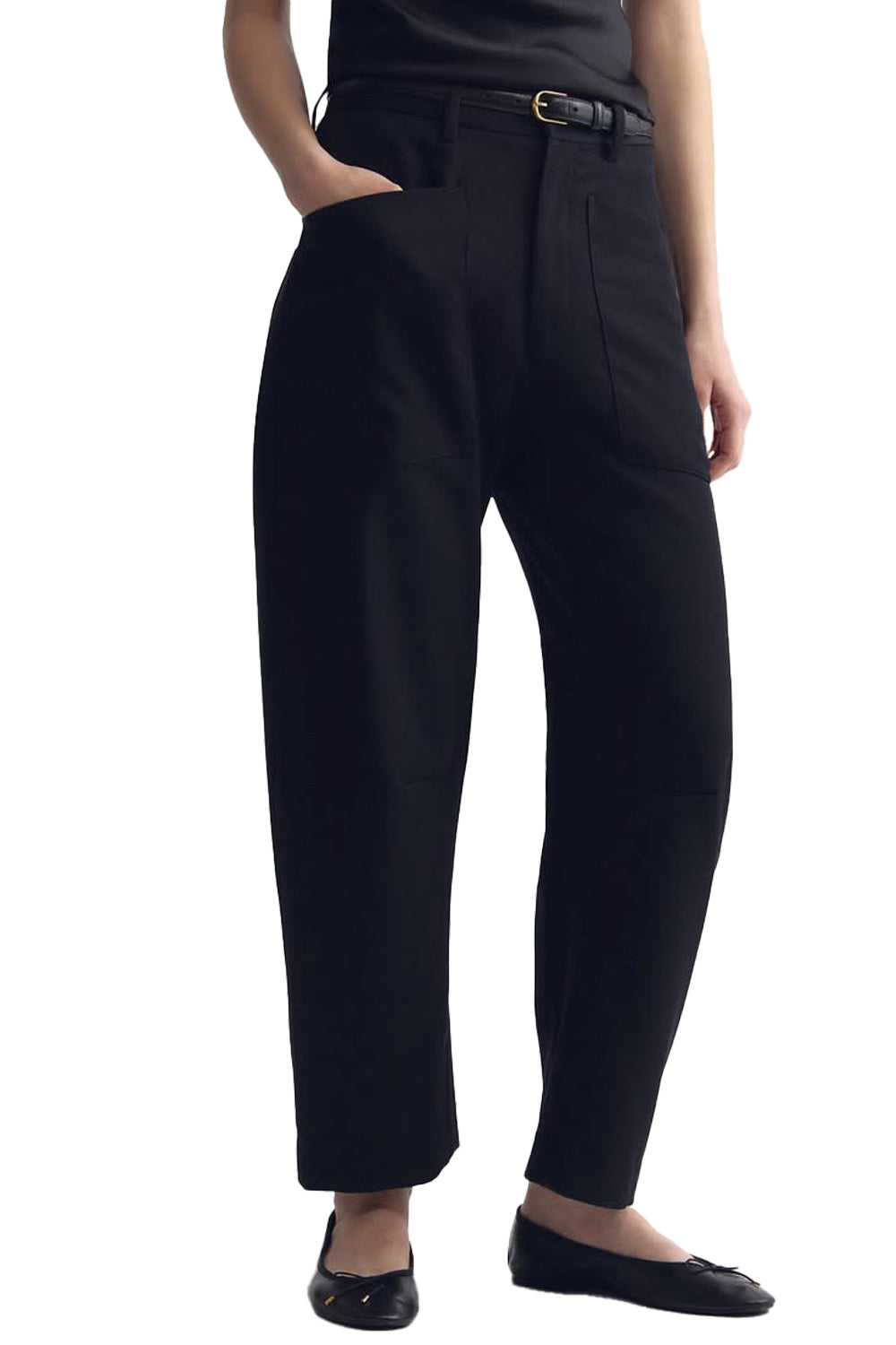 Shon Wool Pant in Black