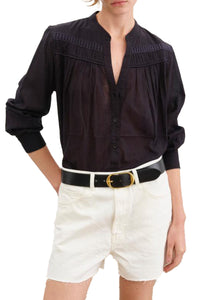 Cobain Denim Short in Cream