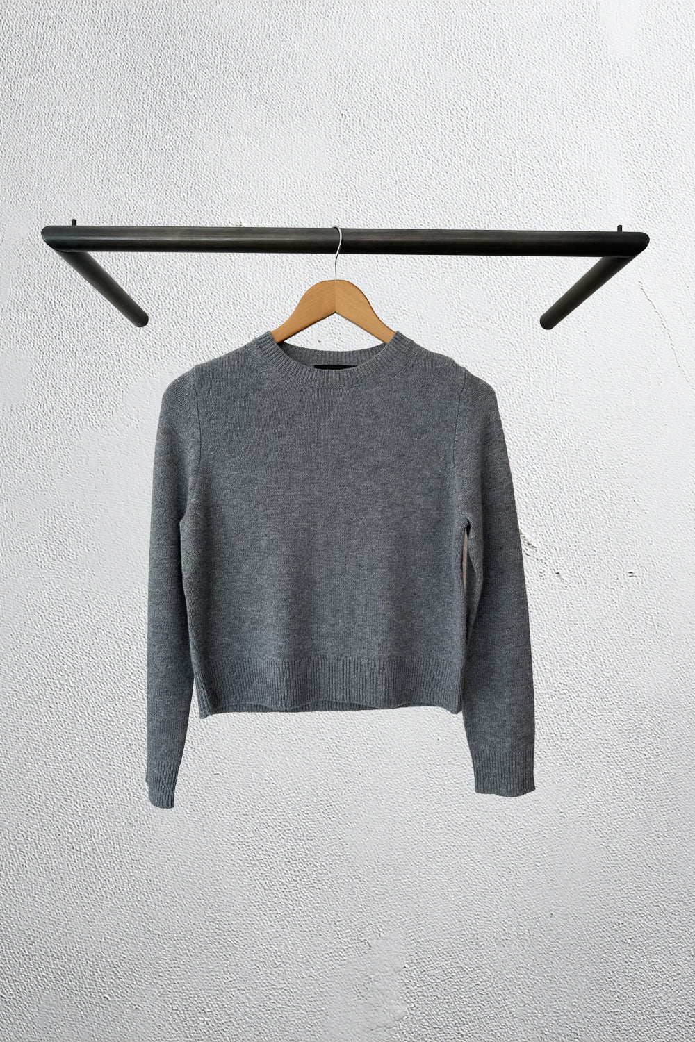 Venus Cashmere Sweater in Pebble Grey Heather