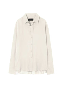 GAIA SLIM SILK SHIRT IN IVORY