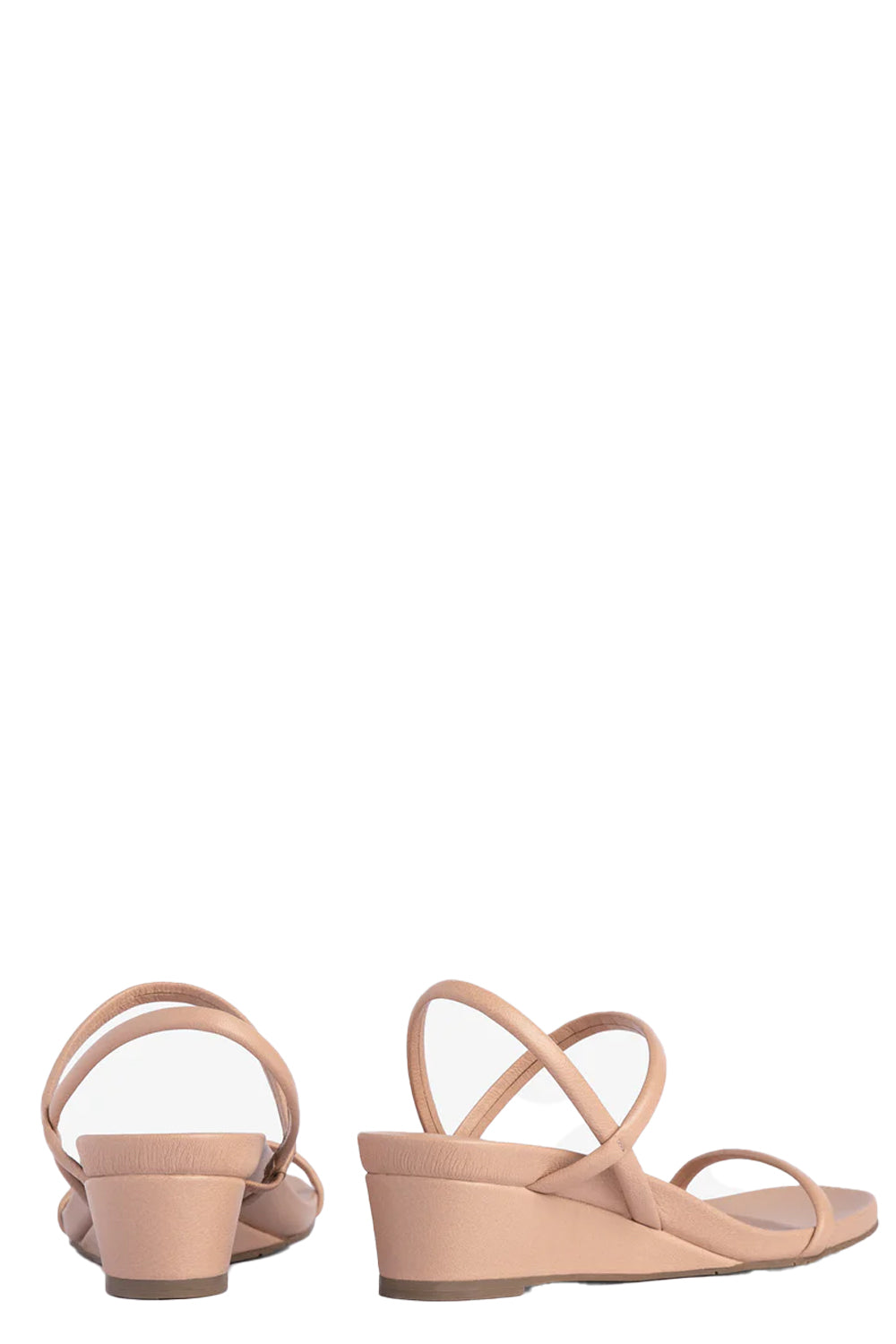 Wikta Demi Wedge Sandal in Buff Caprine