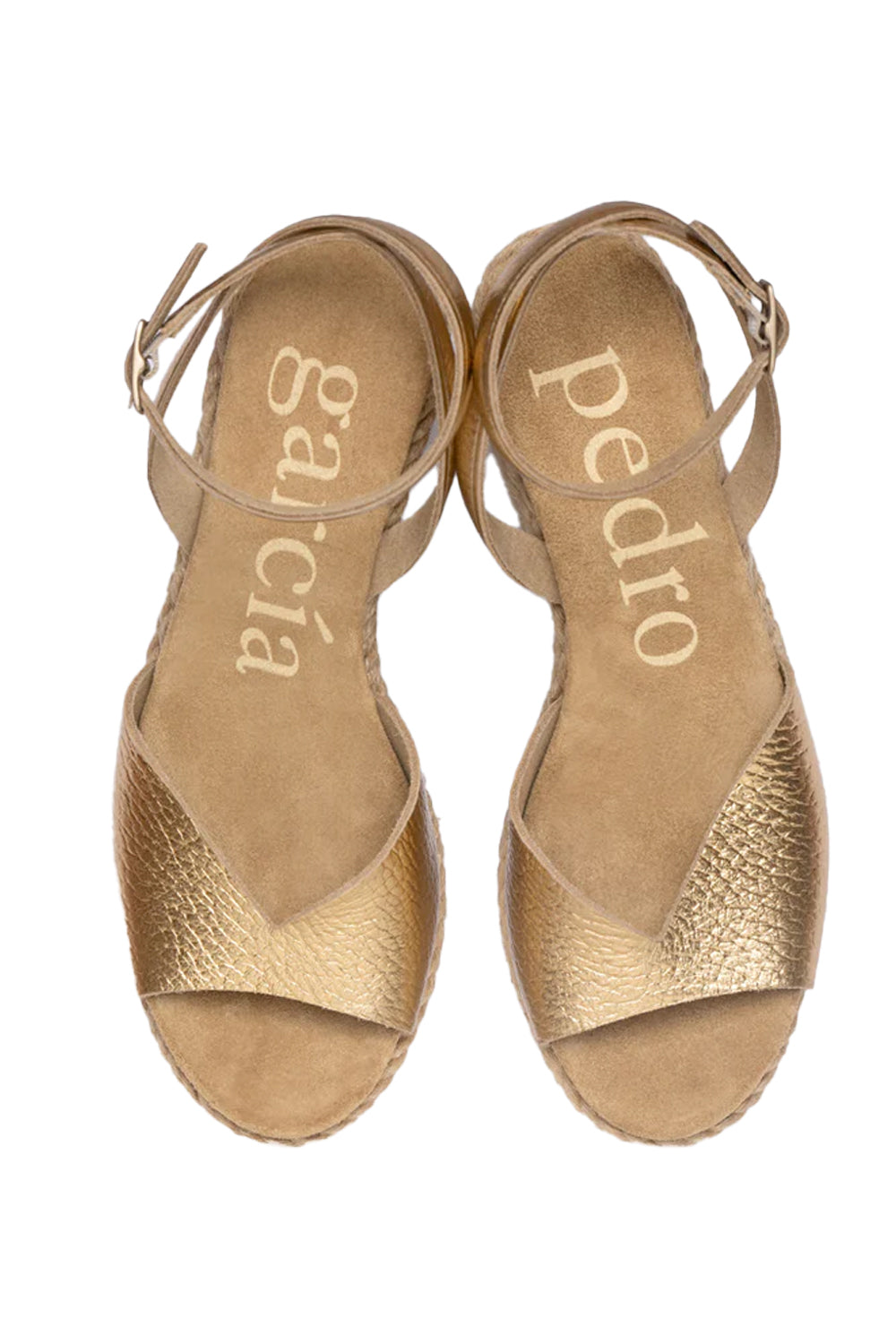 Afra Sweetheart Maritime Wedge in Gold Cervo