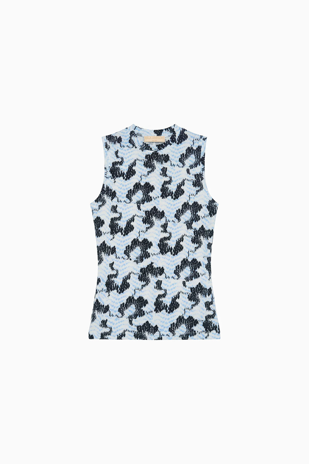 Ines Jersey Top in Ciel