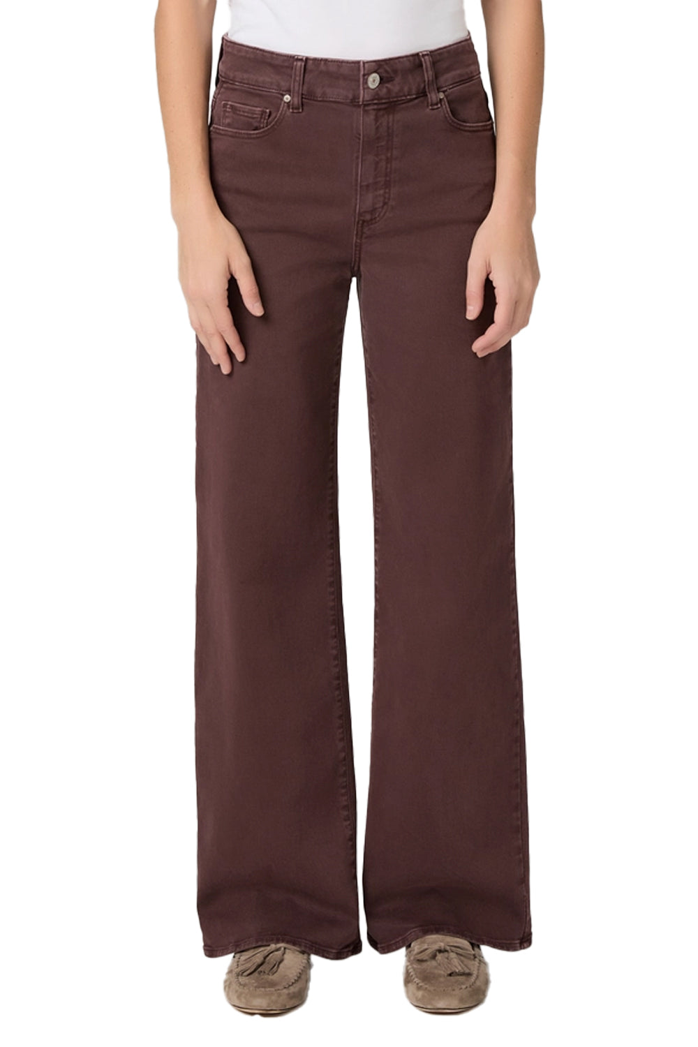 Anessa 31” Wide Leg Jean in Vintage Wild Mulberry