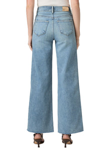 Anessa with Twisted Outseam Panel Raw Hem in Explorer