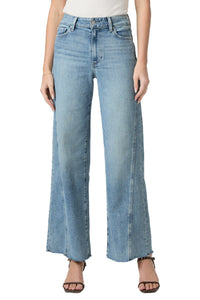 Anessa with Twisted Outseam Panel Raw Hem in Explorer