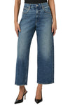 Cameron Ankle Straight Jean in Stones
