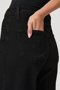 Anessa Wide Leg Jean in Black Shadow