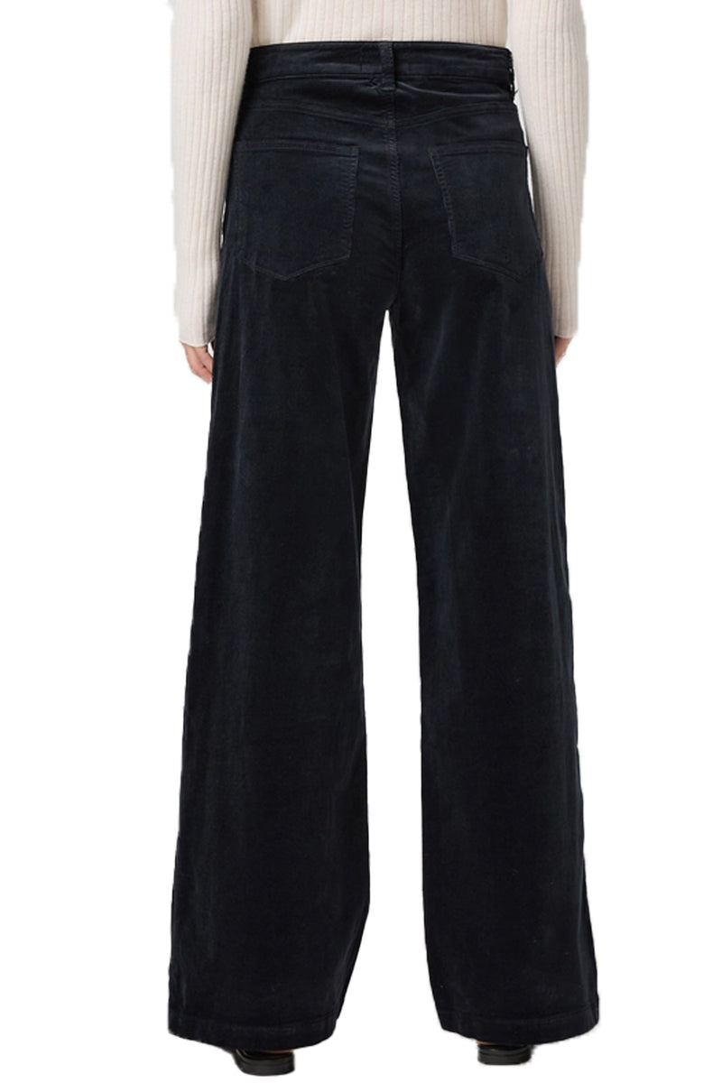 Anessa 31" Wide Leg Pant in Navy Corduroy