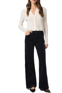 Anessa 31" Wide Leg Pant in Navy Corduroy