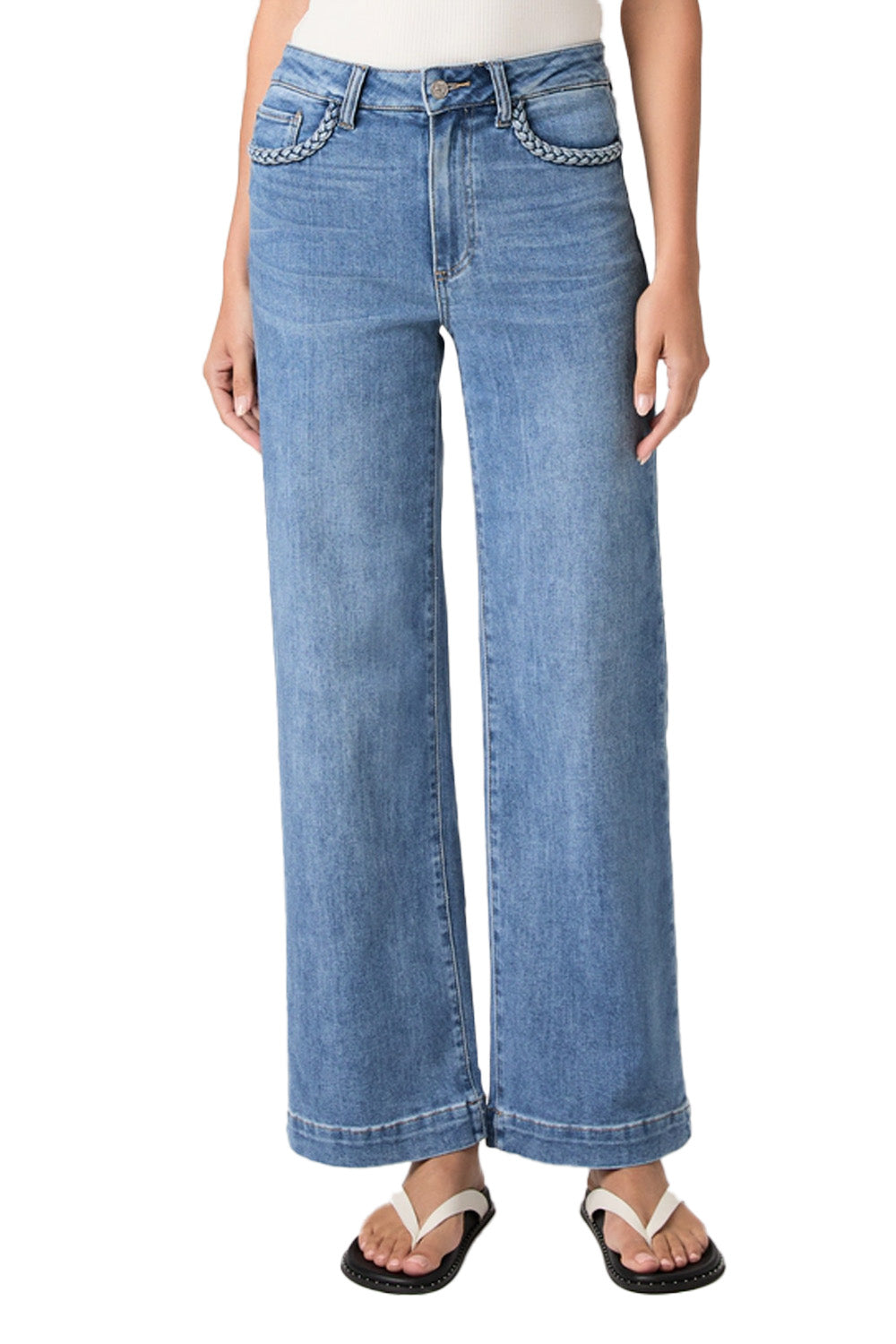 Anessa 31" Wide Leg Jean in Encino