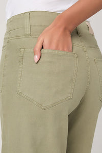 Anessa Wide Leg Jean in Vintage Oak Moss