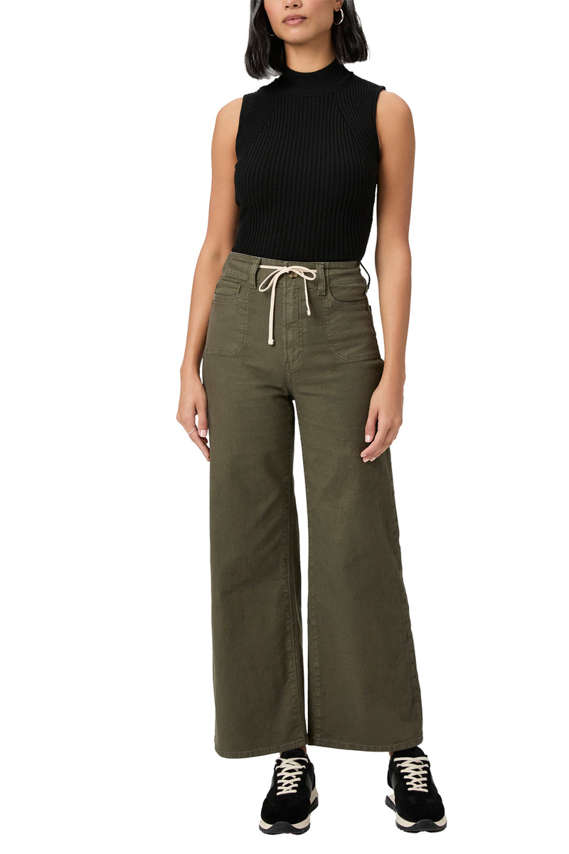 Ari Wide Leg Pant in Vintage Forester Green