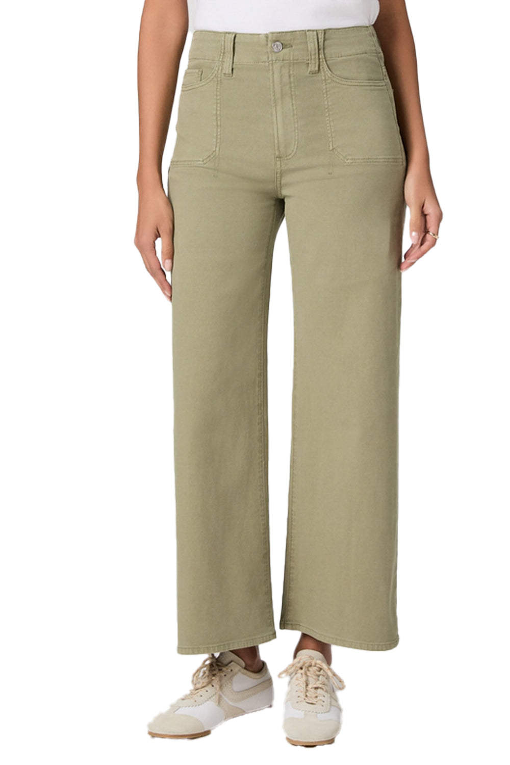 Anessa Wide Leg Jean in Vintage Oak Moss