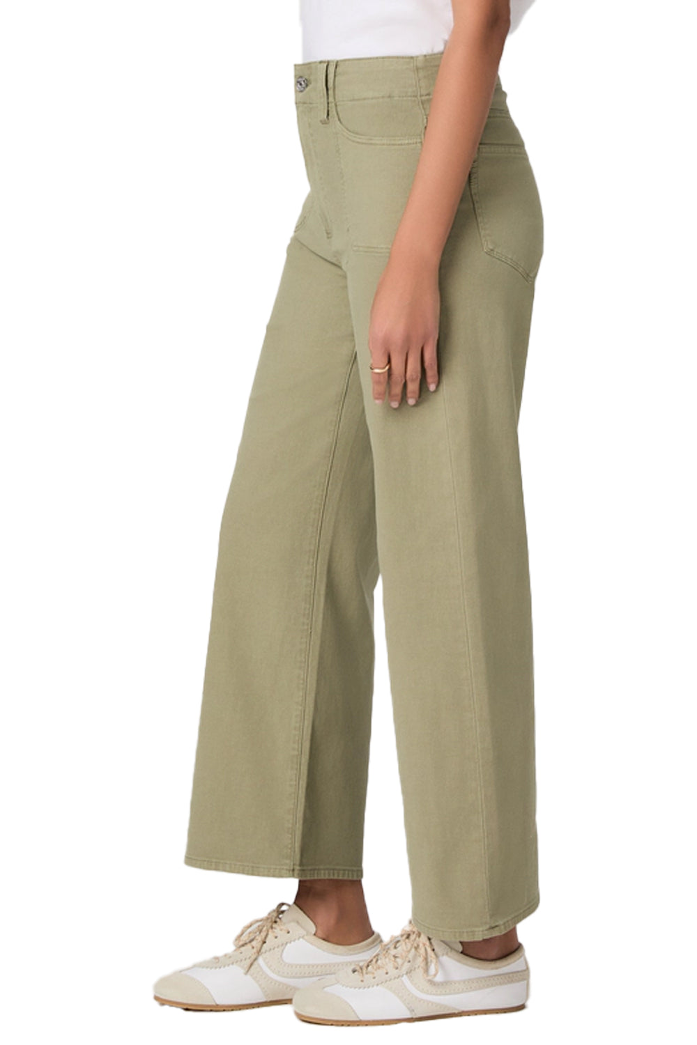 Anessa Wide Leg Jean in Vintage Oak Moss