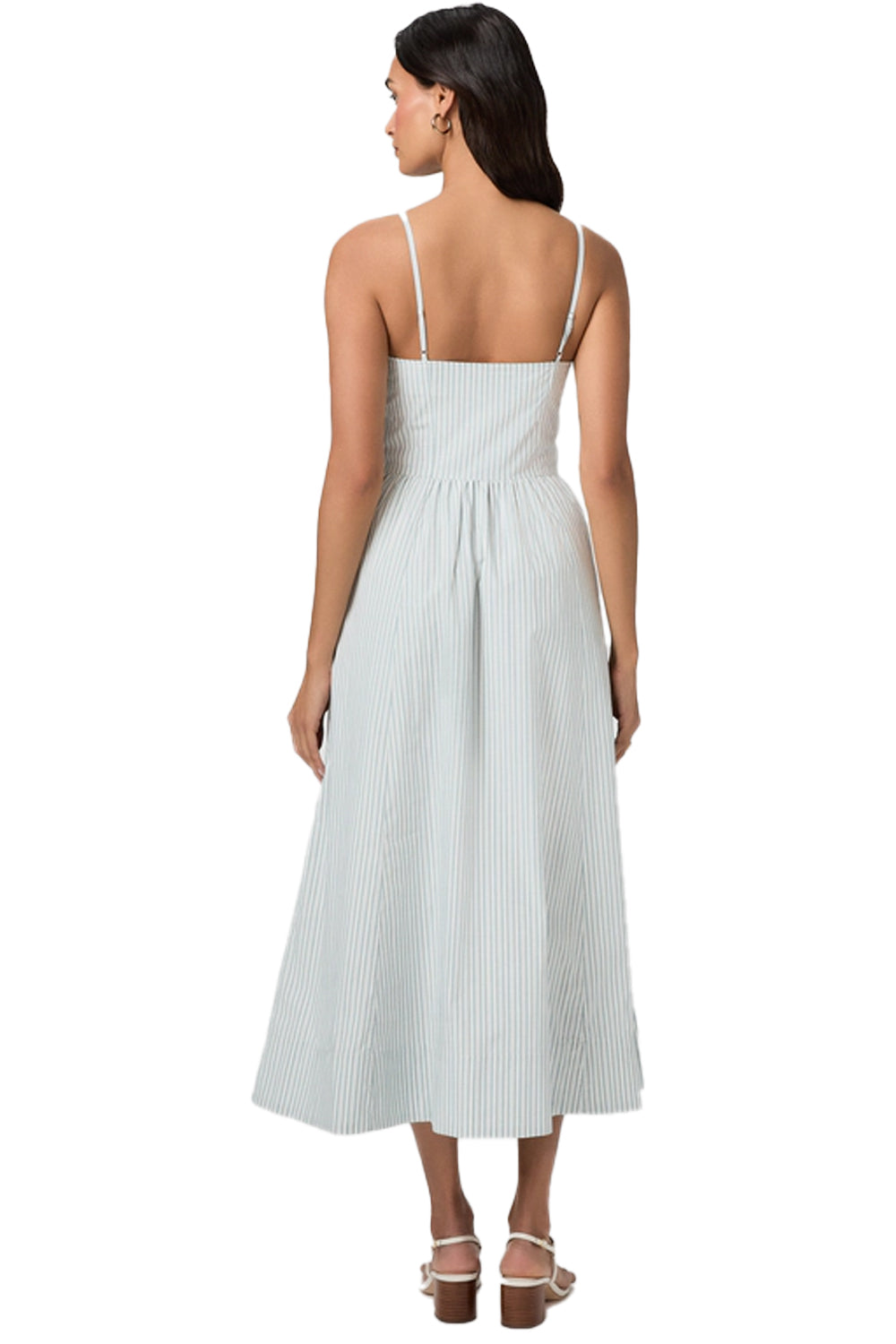 Natalee Dress in Surf White