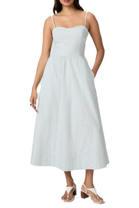 Natalee Dress in Surf White