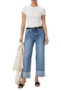 Sasha Ankle Wide Leg Jean in Poet