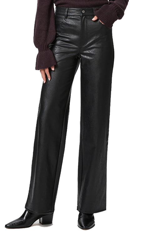 Sasha Black Faux Leather Pant