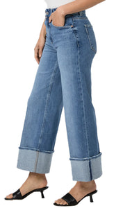 Sasha Ankle Wide Leg Jean in Poet