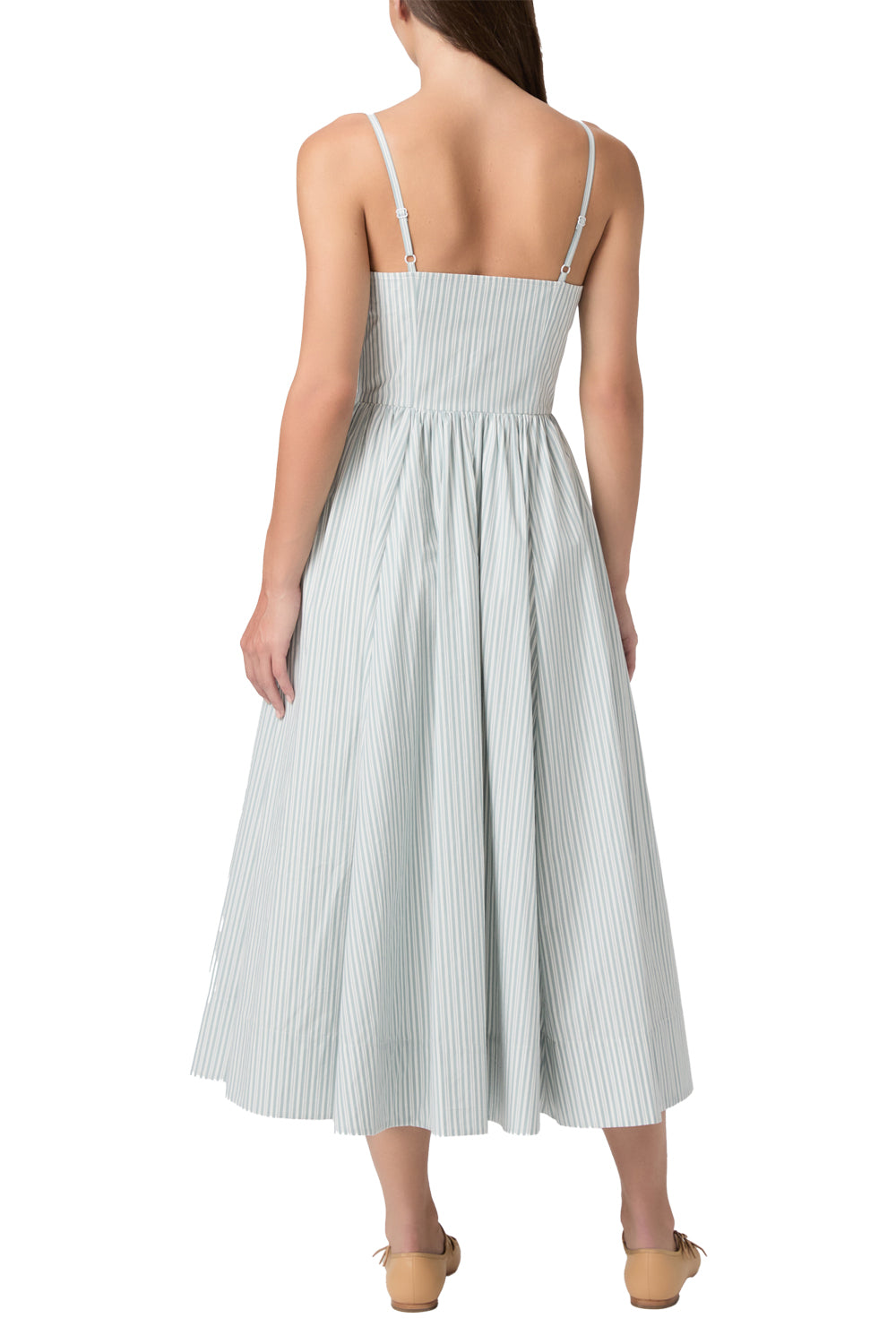 Natalee Dress in Surf White