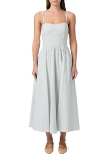 Natalee Dress in Surf White