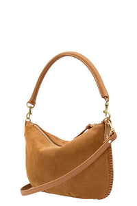 Petite Moyen in Caramel Suede w/ Whipstitch