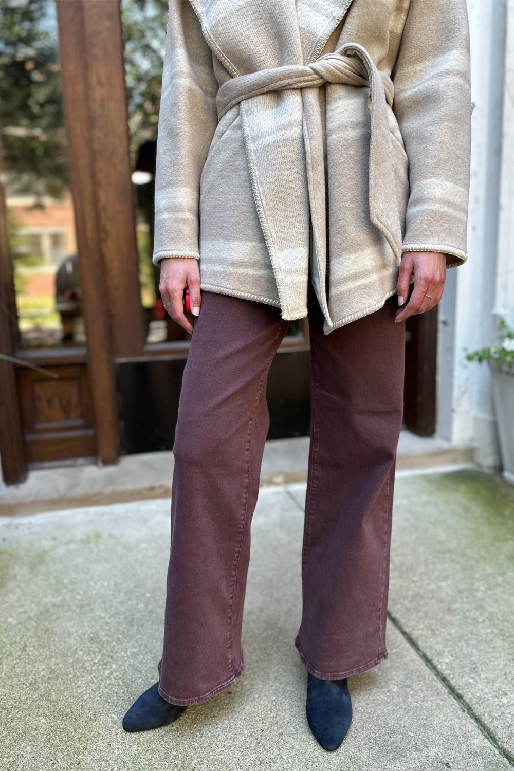 Anessa 31” Wide Leg Jean in Vintage Wild Mulberry
