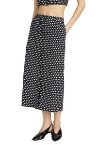 The Polka Dot Skirt in Black Multi