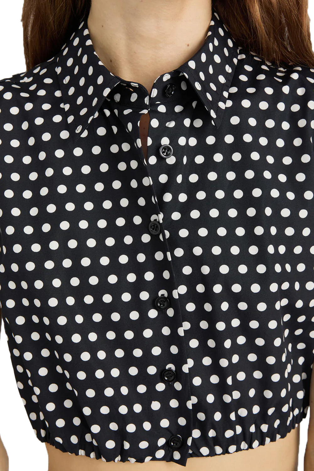 The Polka Dot Top in Black Multi