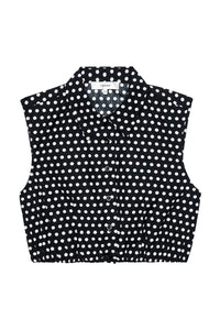 The Polka Dot Top in Black Multi