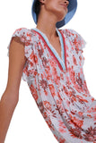 Sasha Mini Dress in Blue 90'S