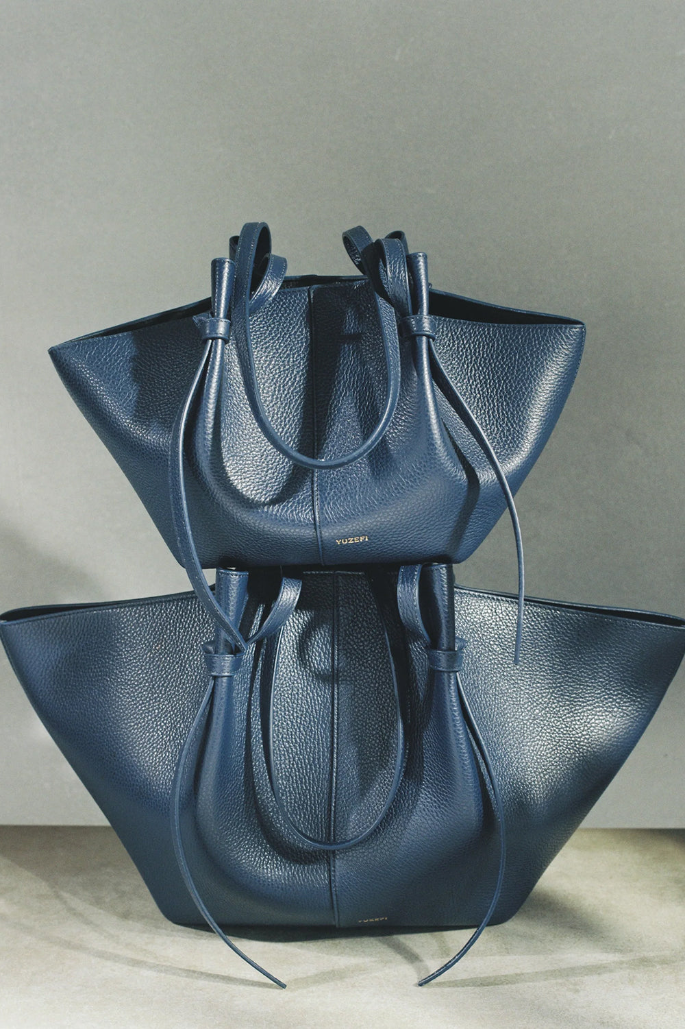 Mochi in Midnight Pebble Grained Leather
