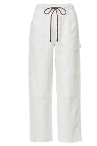 Atlas Linen Pant in White